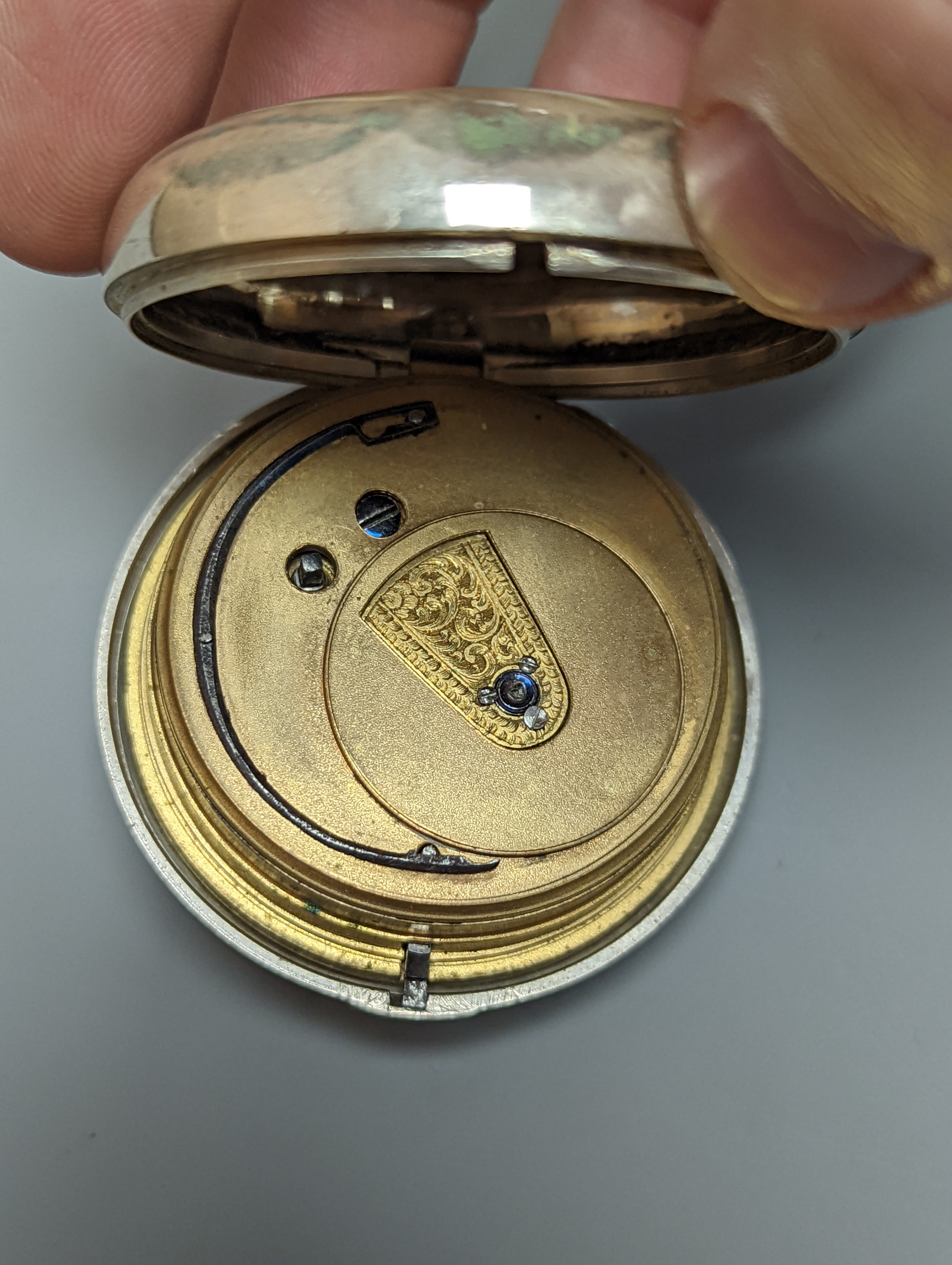 Two 19th century silver pair cased pocket watches, including Minden of London and Neale of Lindfield and two later silver pair cased pocket watches.